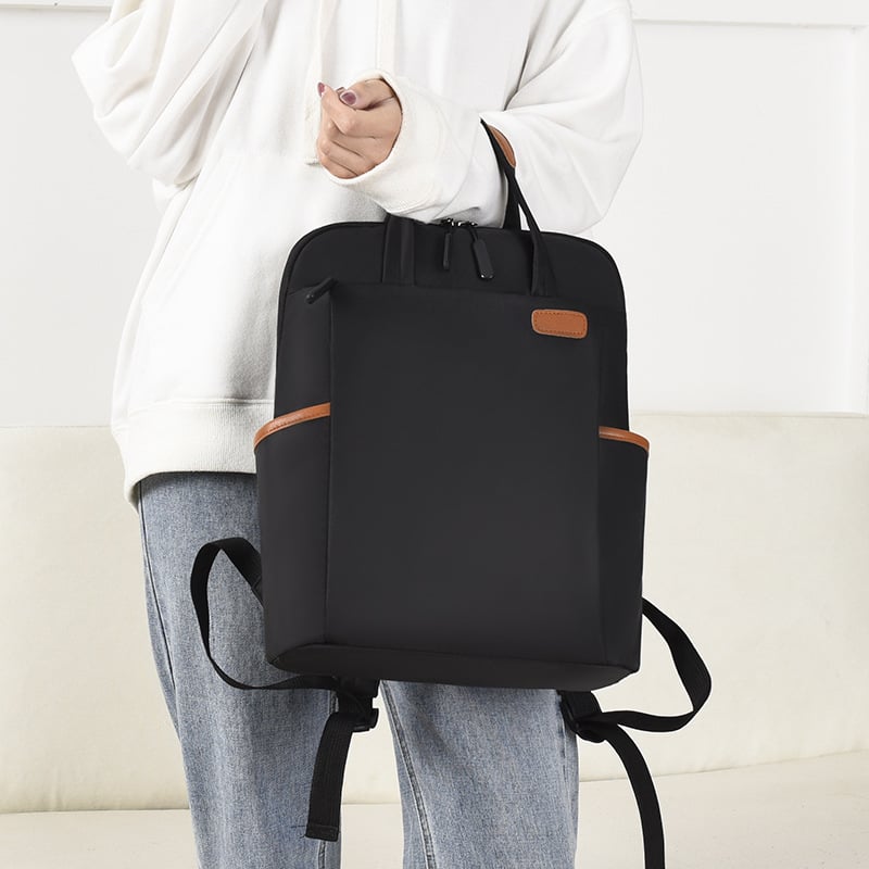 Korean 15.6-Inch Waterproof Business Backpack for Men/Women Axl Black