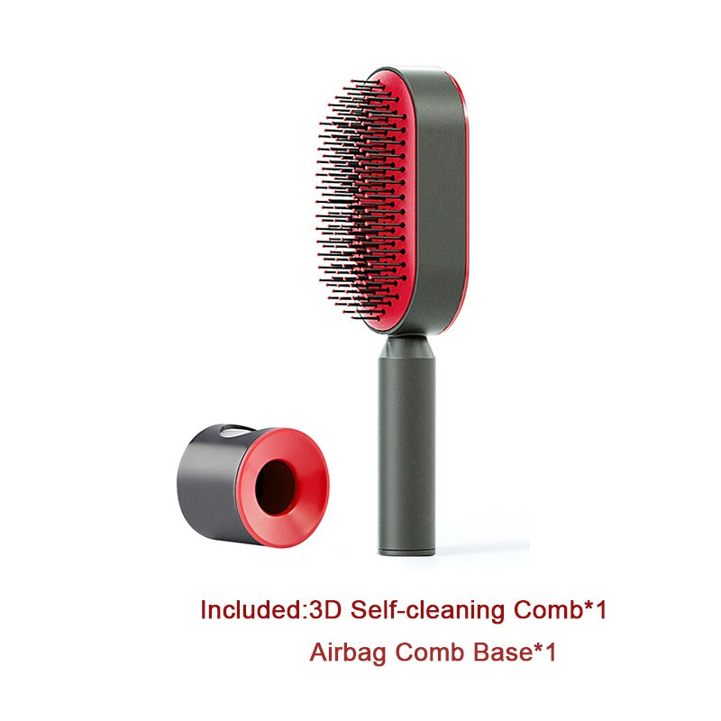Self-Cleaning Anti-Static Hair Brush | Air Cushion Detangler