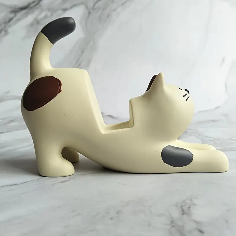 Resin Cat Phone Holder for Home and Office Decor Axl
