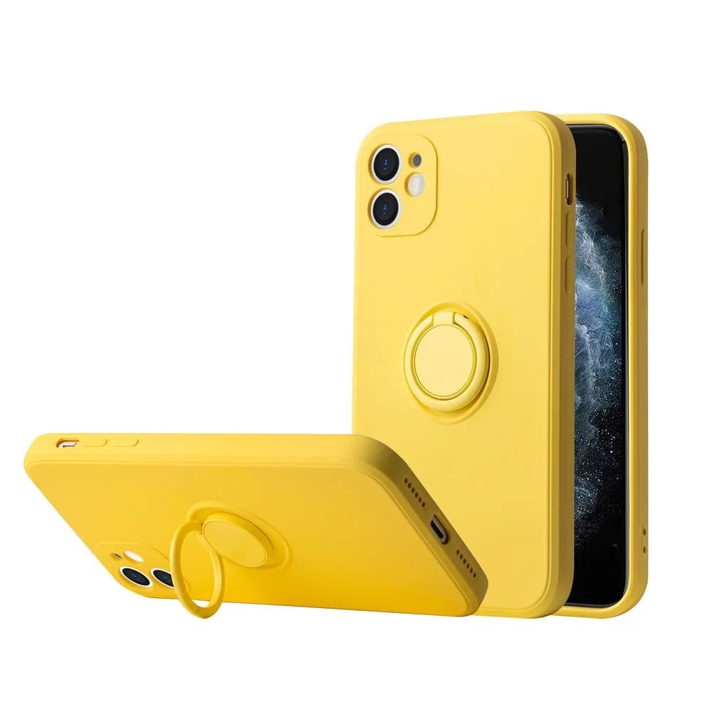 Liquid Silicone Case for iPhone 12 - Apple Compatible Axl yellow / 7 8 SE2