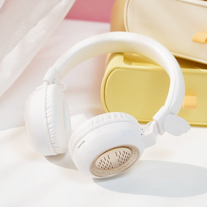 Unique Design Bluetooth Headset for Gaming and Adults Axl White / Rechargeable