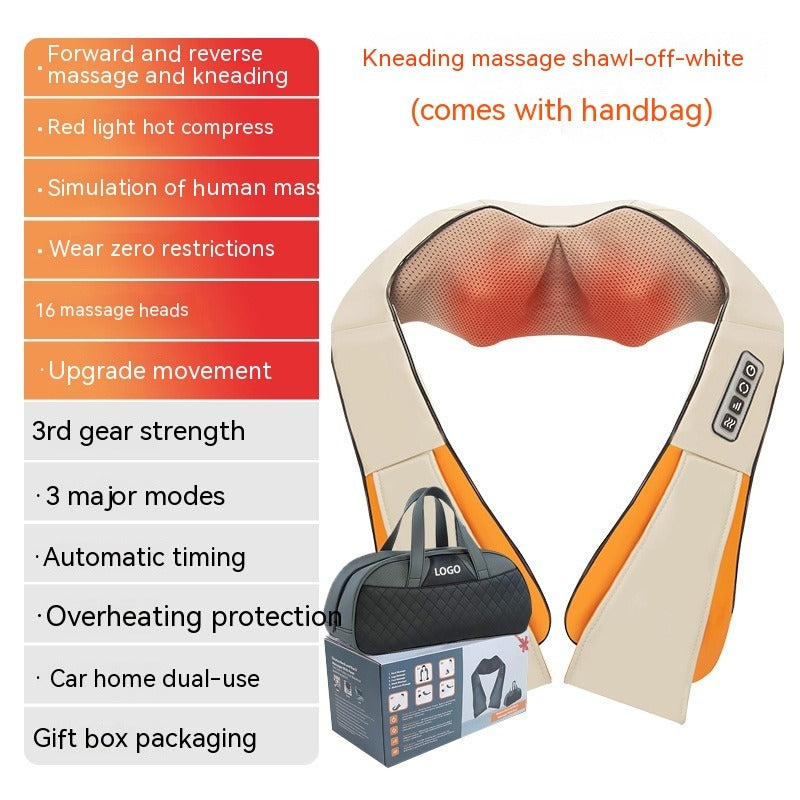 Electric Waist & Back Hot Compress Kneading Massager