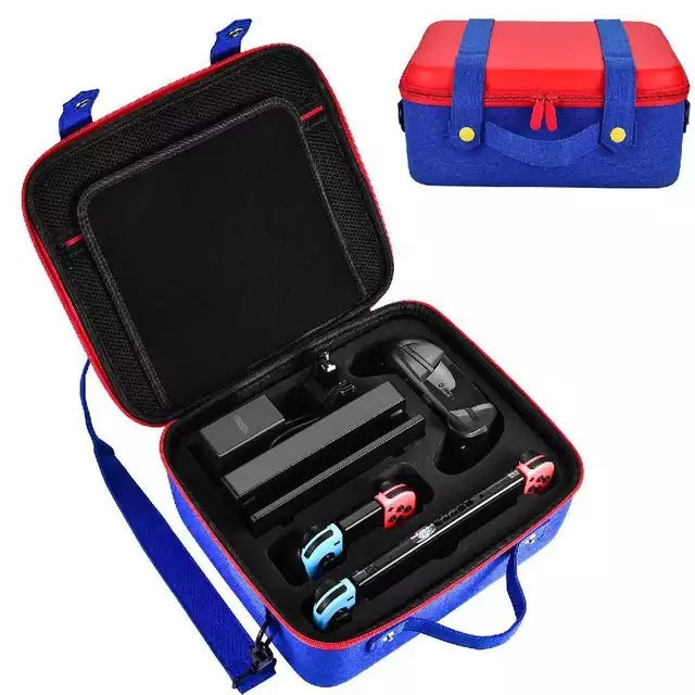 Switch Console Complete Accessory Set with Hard Case Axl Mario Full Storage