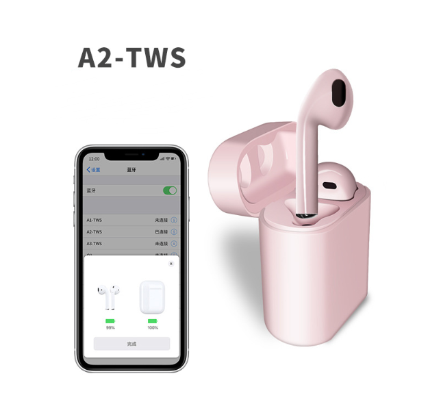 A2-TWS Wireless Bluetooth Earbuds with Touch Control Axl Pink
