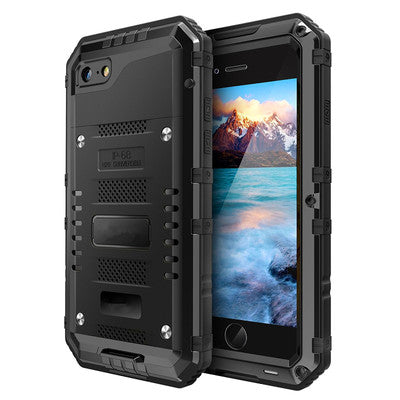 Waterproof Case iPhone 7/8/7 Plus/8 Plus – Metal & Glass