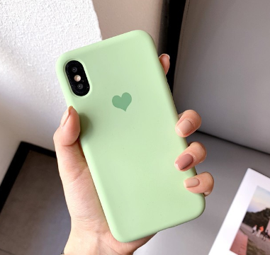 Solid Color Love Phone Case Axl
