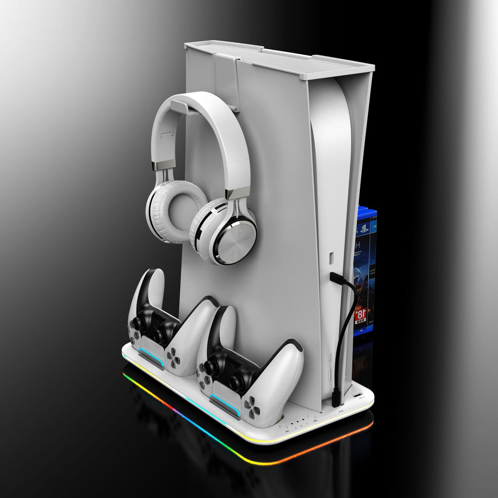 PS5 Charging Dock with RGB Light for Controllers and Headset Axl