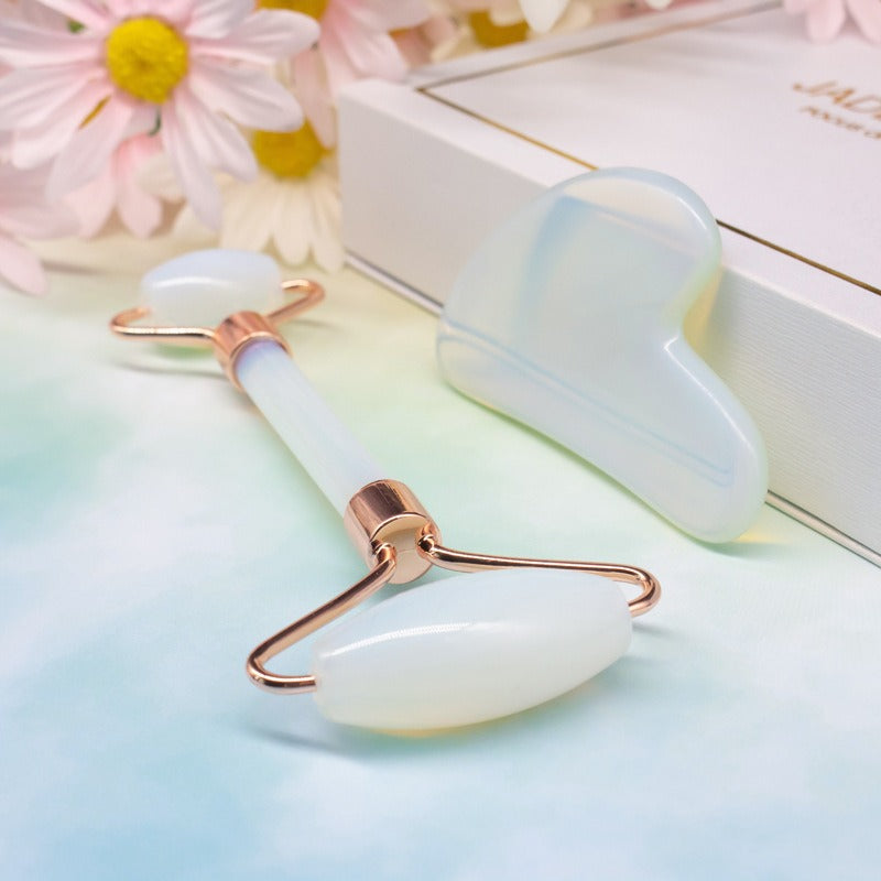 Face Opal Roller & Gua Sha Set Axl