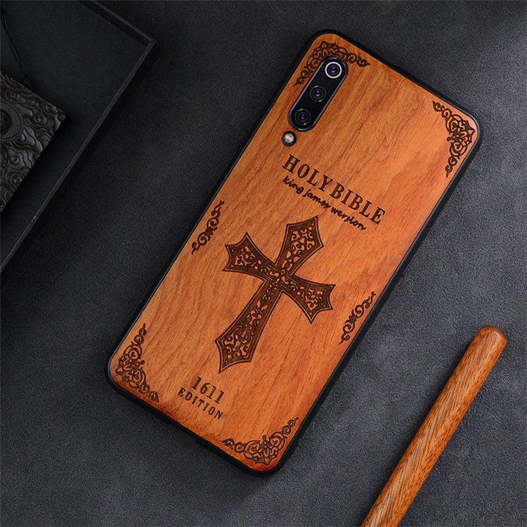 Transparent TPU Phone Case – Wood Grain & Graphic Designs