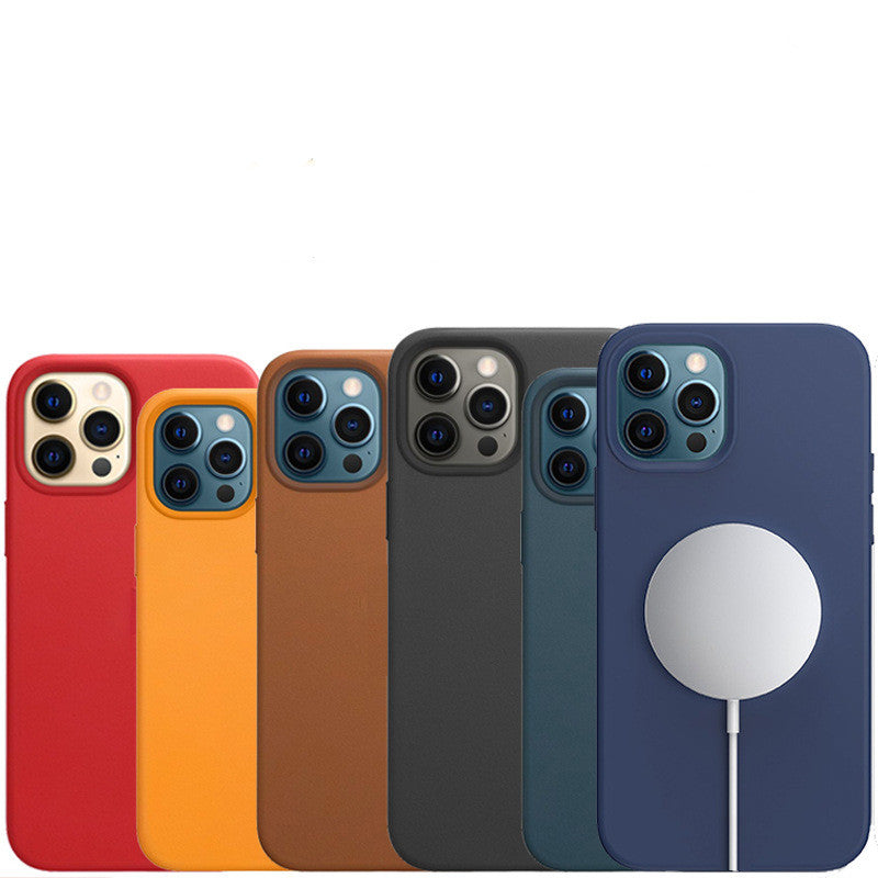 Magnetic Leather Protective Case for Phone 12 Axl
