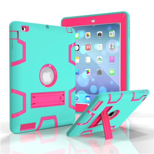 Full Coverage Silicone Kids Tablet Case with Stand Axl Blue lake blue