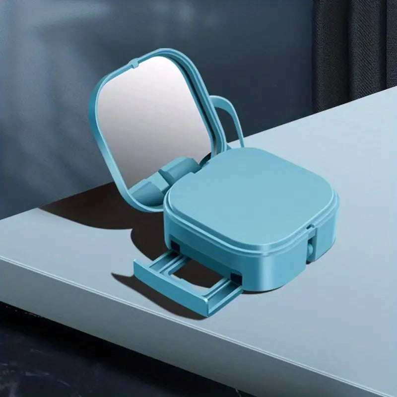3-in-1 Retractable USB Data Cable with Phone Stand Axl Blue