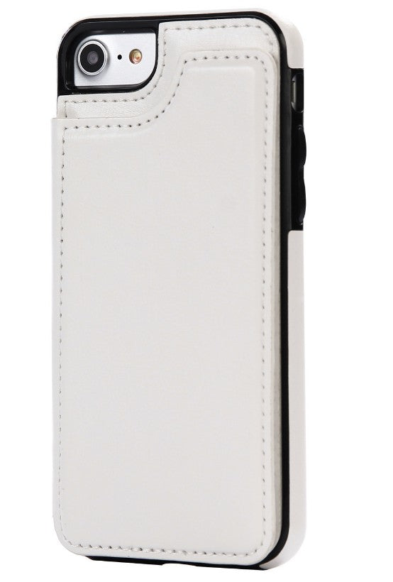 PU Leather Card Holder Flip Case – iPhone 8 & Samsung S8+