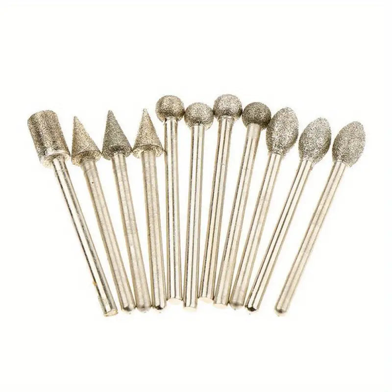 20PC Diamond Grinding Heads for Jade Carving and Sanding Axl