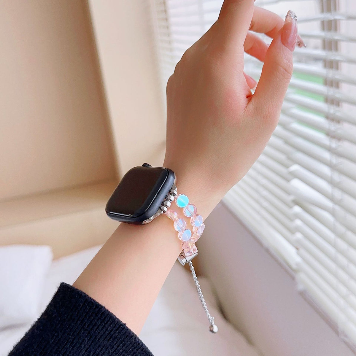Crystal Glass Apple Watch Band – Series 3–8 & SE | Axl Watch Band Axl