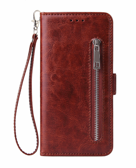 Zipper Wallet Case for iPhone 6 7 8 X XR XS – TPU Leather