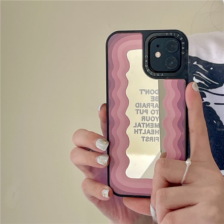 Purple Mirror iPhone Case – TPU All-Inclusive Cover | Axl Phone Mirror Case Axl Silver mirror / iPhone15
