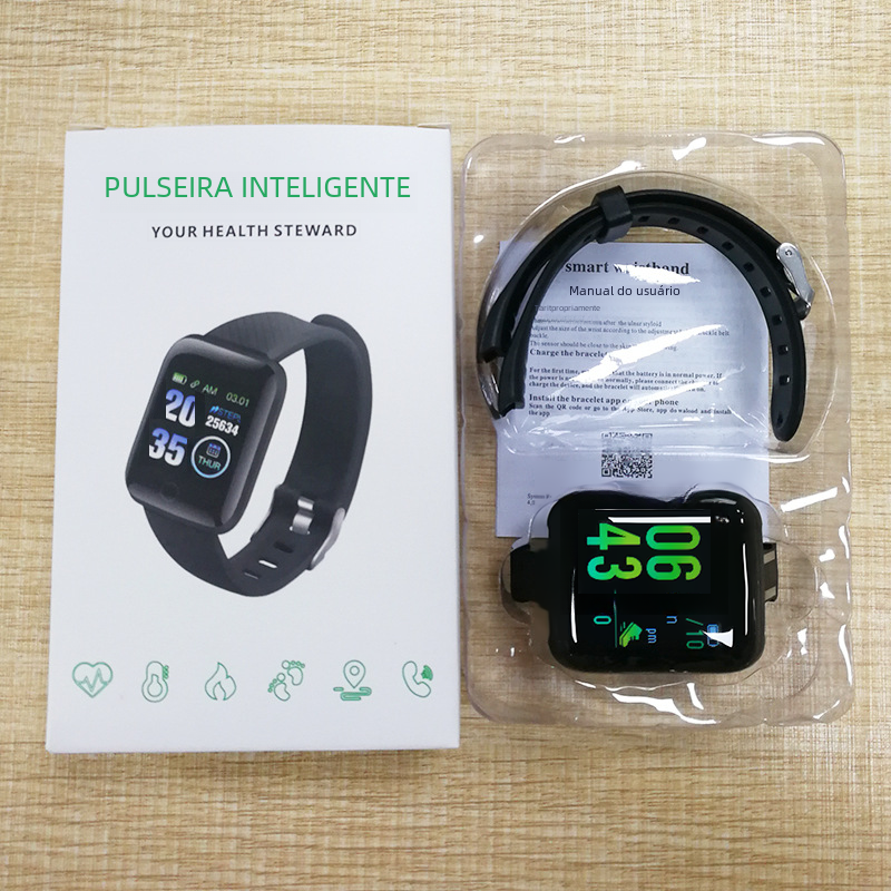 116Plus Smart Fitness Band – Color Screen & Bluetooth Smart Fitness Band Axl