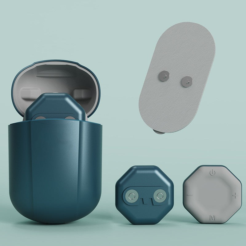 Portable Pocket Low-frequency Pulse Massager Axl Blue-No remote control One Size