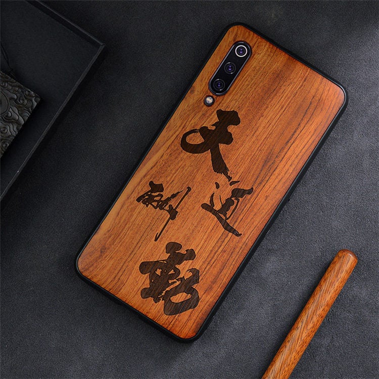 Transparent TPU Phone Case – Wood Grain & Graphic Designs