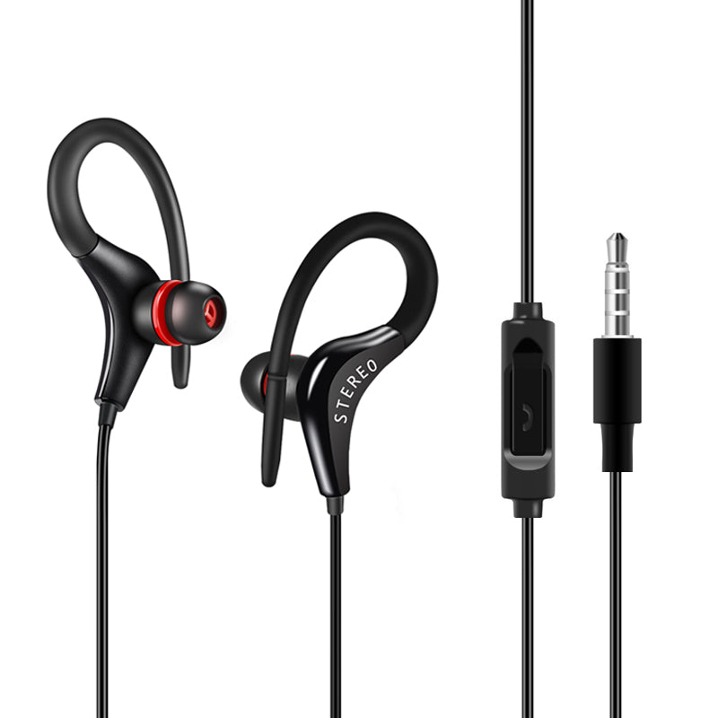 Universal In-Ear Sports Headphones with Microphone Axl Black