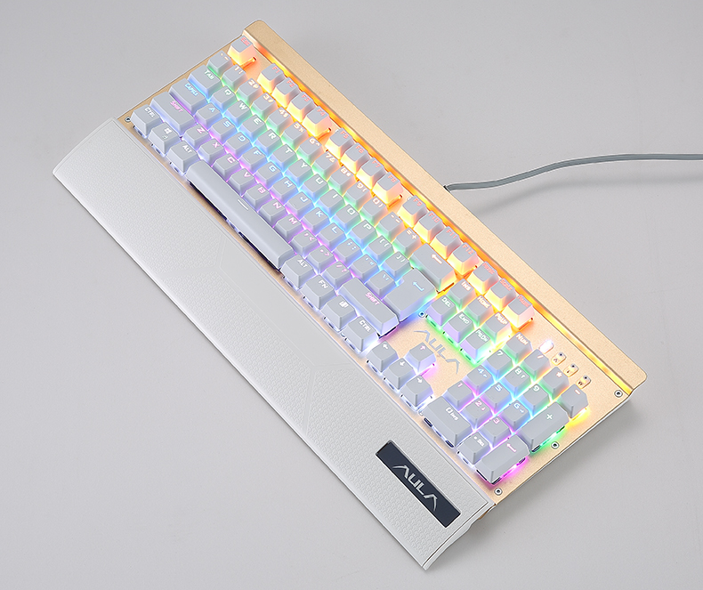 Wolf Spider Defender RGB Mechanical Gaming Keyboard Mechanical Gaming Keyboard Axl Wolf Spider F2088 Silver Black Blue Axis - Mixed Light