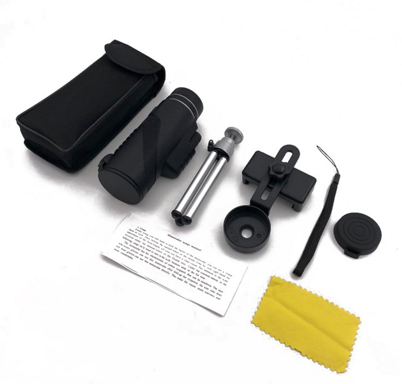 High-Definition Telescope with Universal Phone Mount Axl