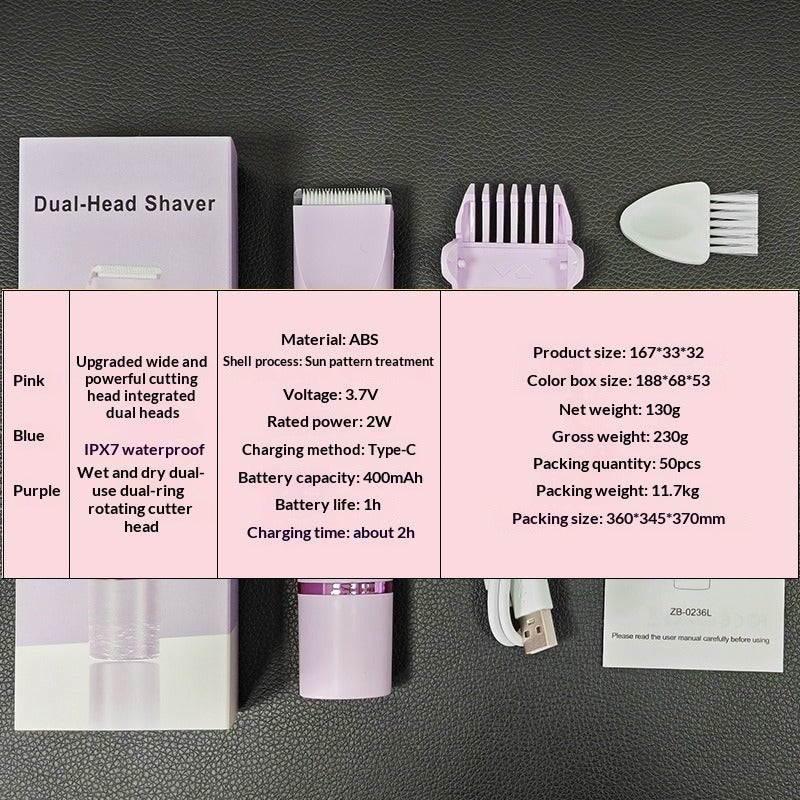 Electric Dual-Head Epilator Axl