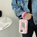 Fluffy Makeup Mirror Phone Case Axl Pink / IPhone13