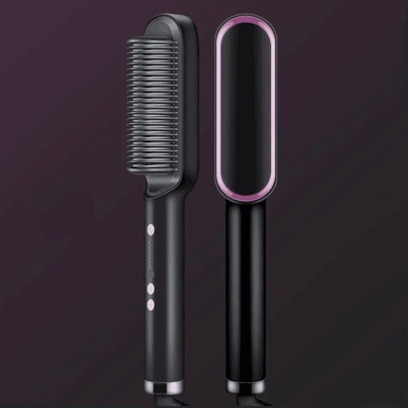 Mini Hair Straightener & Curler Brush Axl