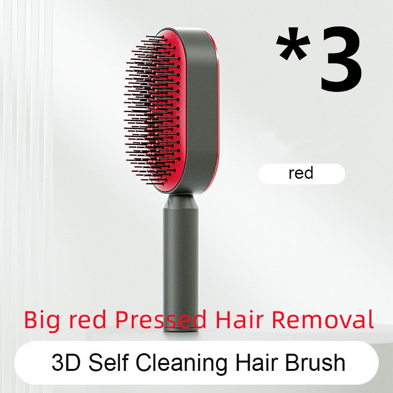 Self-Cleaning Anti-Static Hair Brush | Air Cushion Detangler