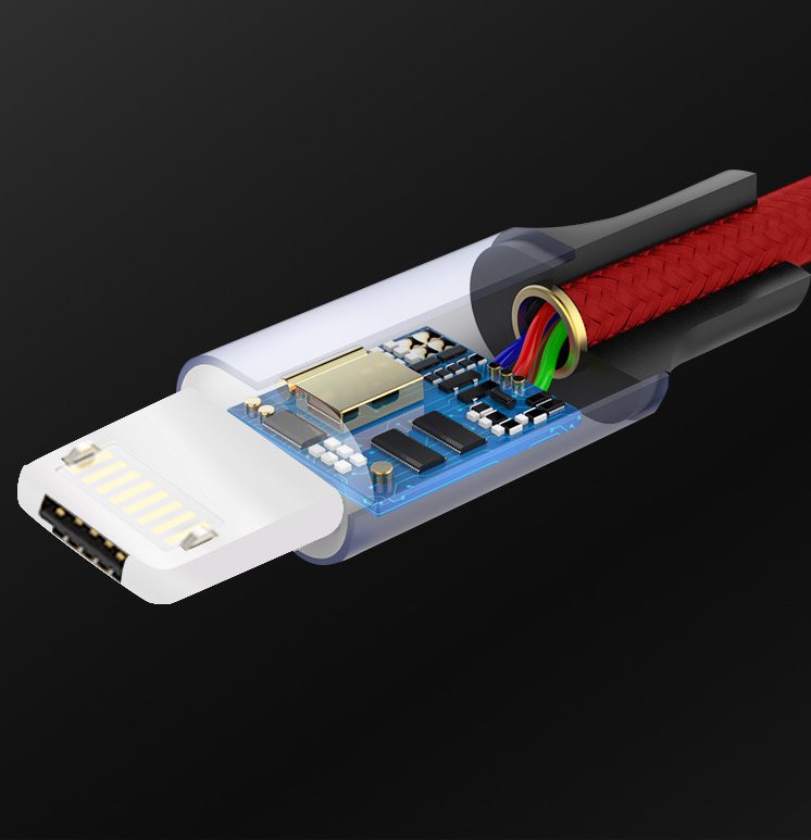 90-Degree USB Charging Cable for Apple & Android Axl