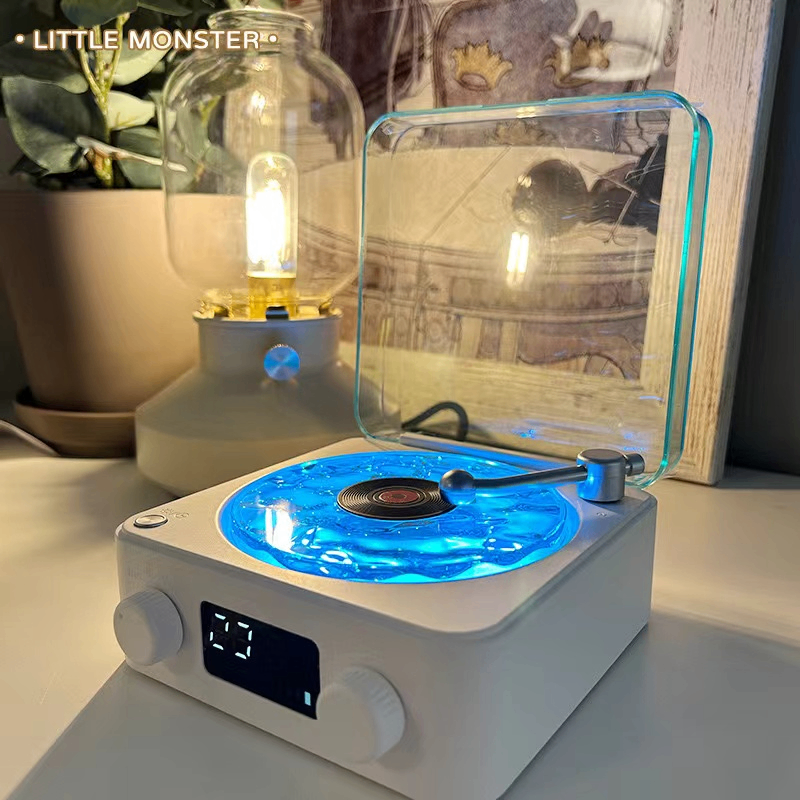 Waves Vinyl Bluetooth Speaker Wave Lamp – 360° Sound & Light Bluetooth Speaker Lamp Axl