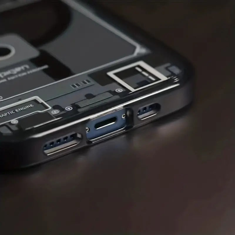Transparent Acrylic Magnetic Phone Case for iPhone 14 Pro Axl