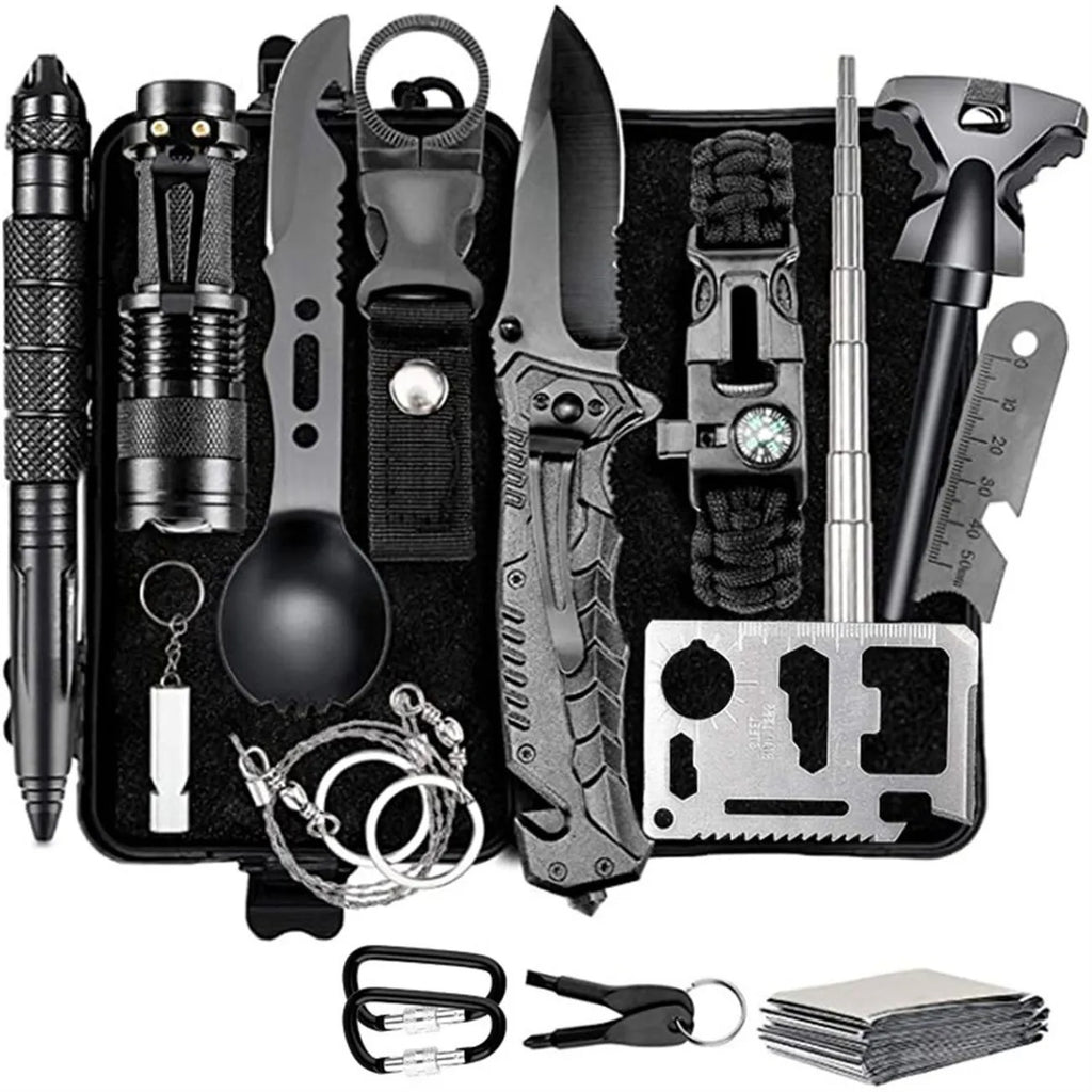 Outdoor Survival Kit Wilderness Tool Set Axl H18557 One Size