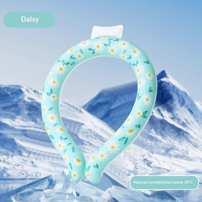 Portable Neck-Hanging Cooling Ice Ring PCM Axl Daisy Universal