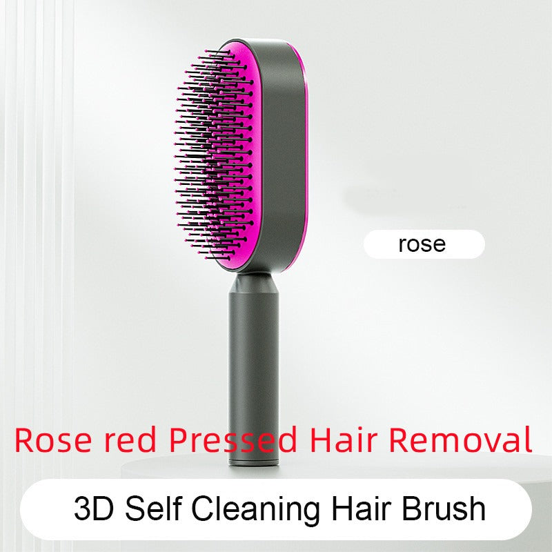Self-Cleaning Anti-Static Hair Brush | Air Cushion Detangler