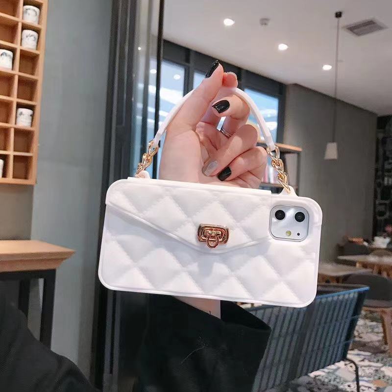 Luxury Women's Phone Case with Chain Lanyard | Silicone
