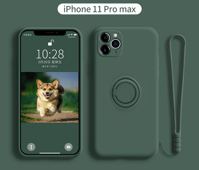 iPhone 11 Pro Liquid Silicone Case with Lens Cover Axl purple 11ProMAX