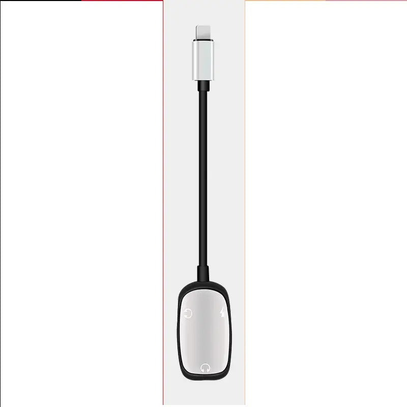 Audio Adapter Charging Cable for iPhone 8-Pin to 3.5mm Axl Silver