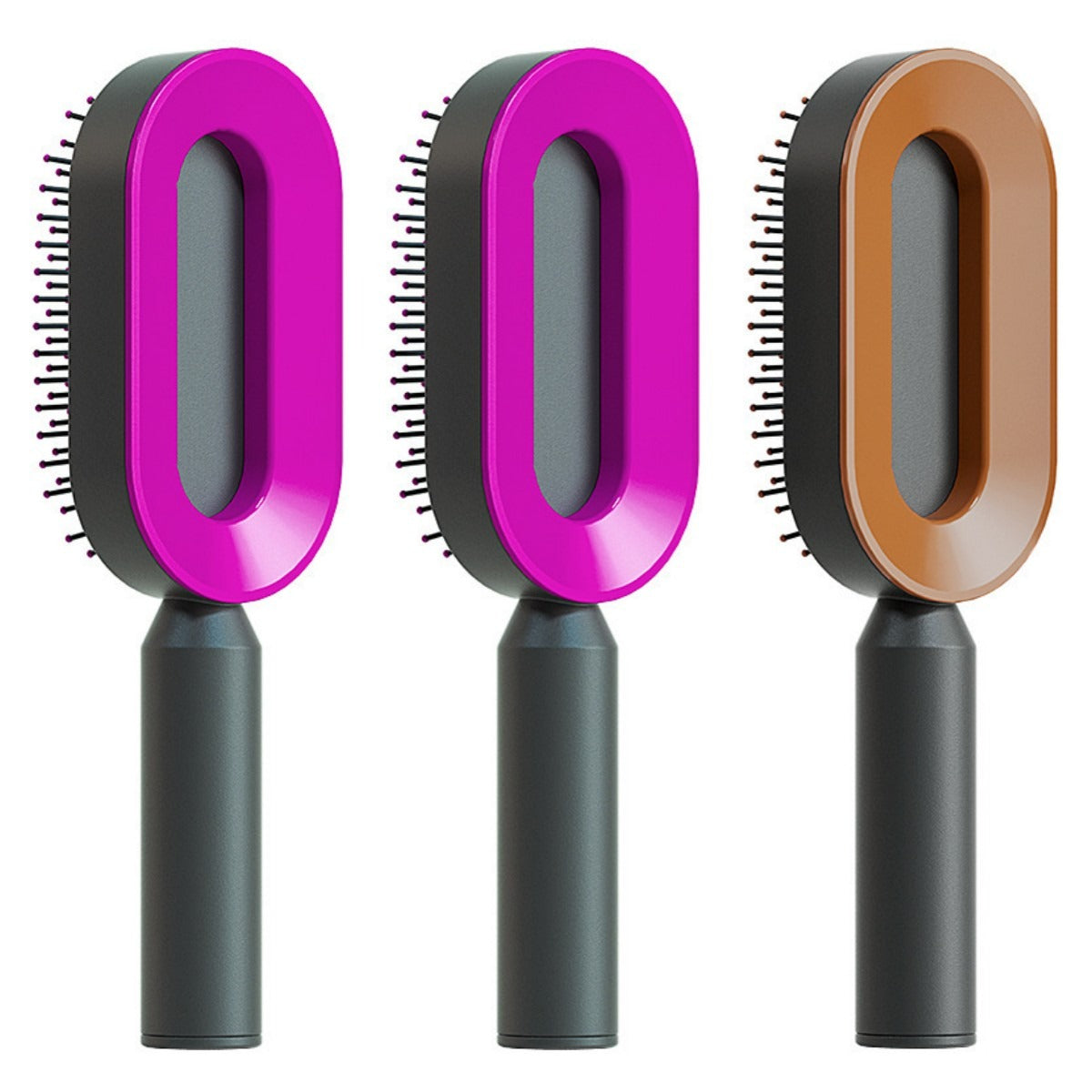 Self-Cleaning Anti-Static Hair Brush Axl Set Y