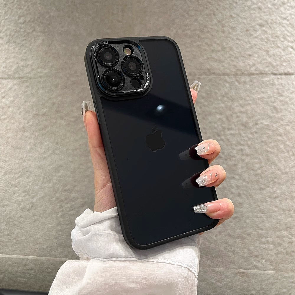 Metal Lens Transparent Magnetic Case for iPhone 15 Pro Max Axl