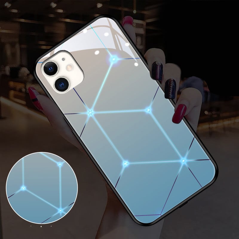 Starry Sky Glass iPhone Case – TPU & PC Galaxy Cover