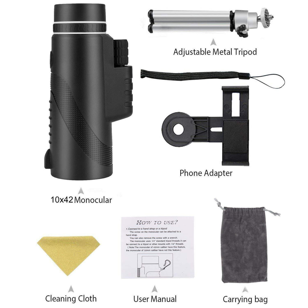 High-Definition Telescope with Universal Phone Mount Axl
