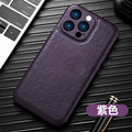 Premium PU Leather iPhone Case – 15 Pro Max, 14, 13 & 11 Leather Phone Case Axl Purple / iPhone15plus