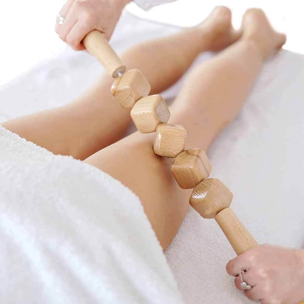 Wooden Anti-Cellulite Massage Roller Set Axl