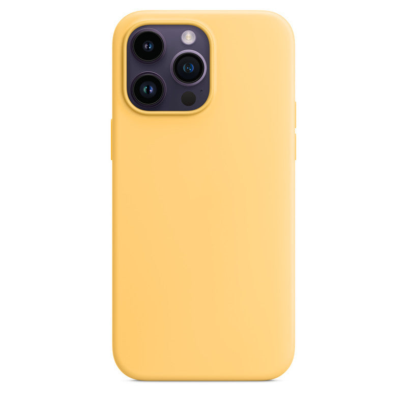 Liquid Silicone Case for iPhone 14 Pro Max with MagSafe Axl Warm Sun color / 14 [magnetic + Animation + LOGO + official website packaging]]