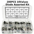 200PCS Rectifier Diode Kit – 10 Values 1N4001–1N5819 Assortment Rectifier Diode Kit Axl Default Title