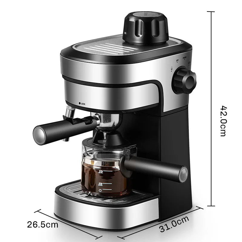 BALASHOV 800W Semi-Automatic Espresso Machine – Latte & Cappuccino Espresso Machine Axl