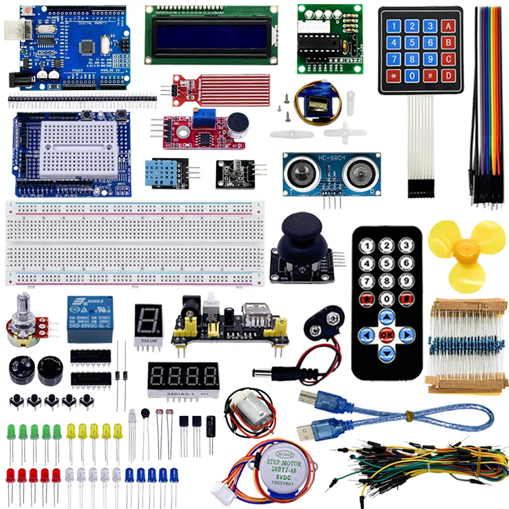 RFID Arduino R3 Starter Kit – ATmega328P 830-Hole Breadboard Electronics Starter Kit Axl R3 Upgrade